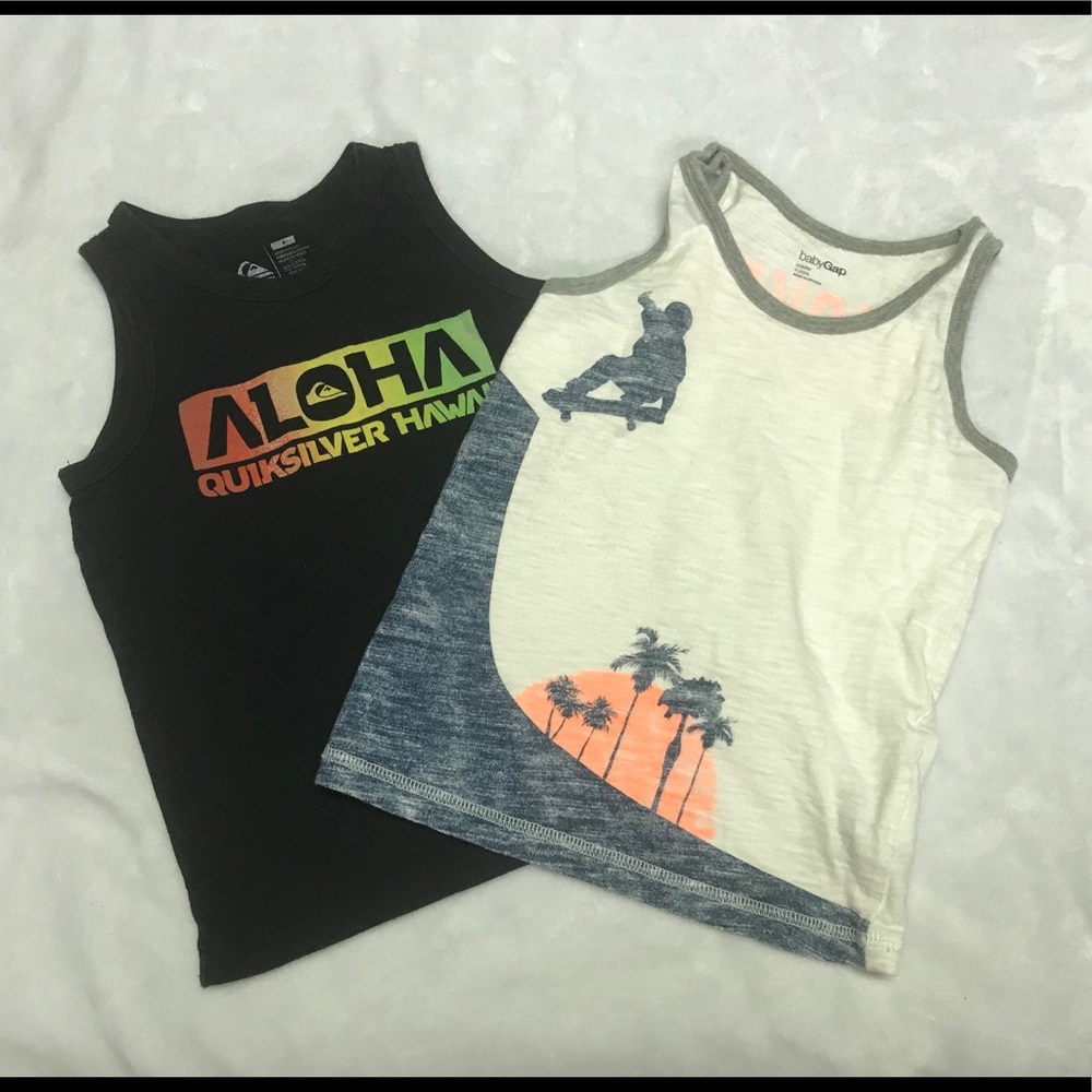 2 Tank Tops Quiksilver and Gap